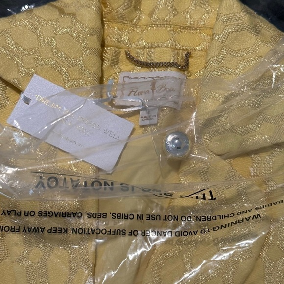 Flora Bea Caroline Women’s Blazer Only Size Various Color Yellow Palm NEW - Picture 3 of 3